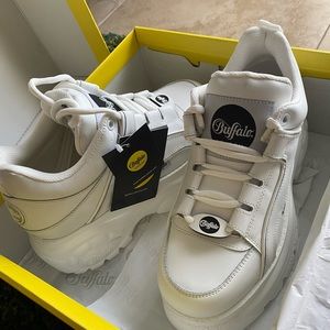 Buffalo London leather platforms